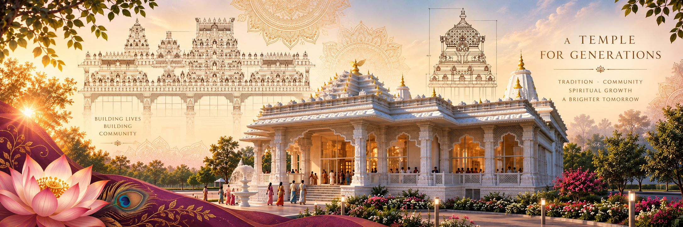 The new Sri Sri Radha Shyamasundara Temple, ISKCON Naperville