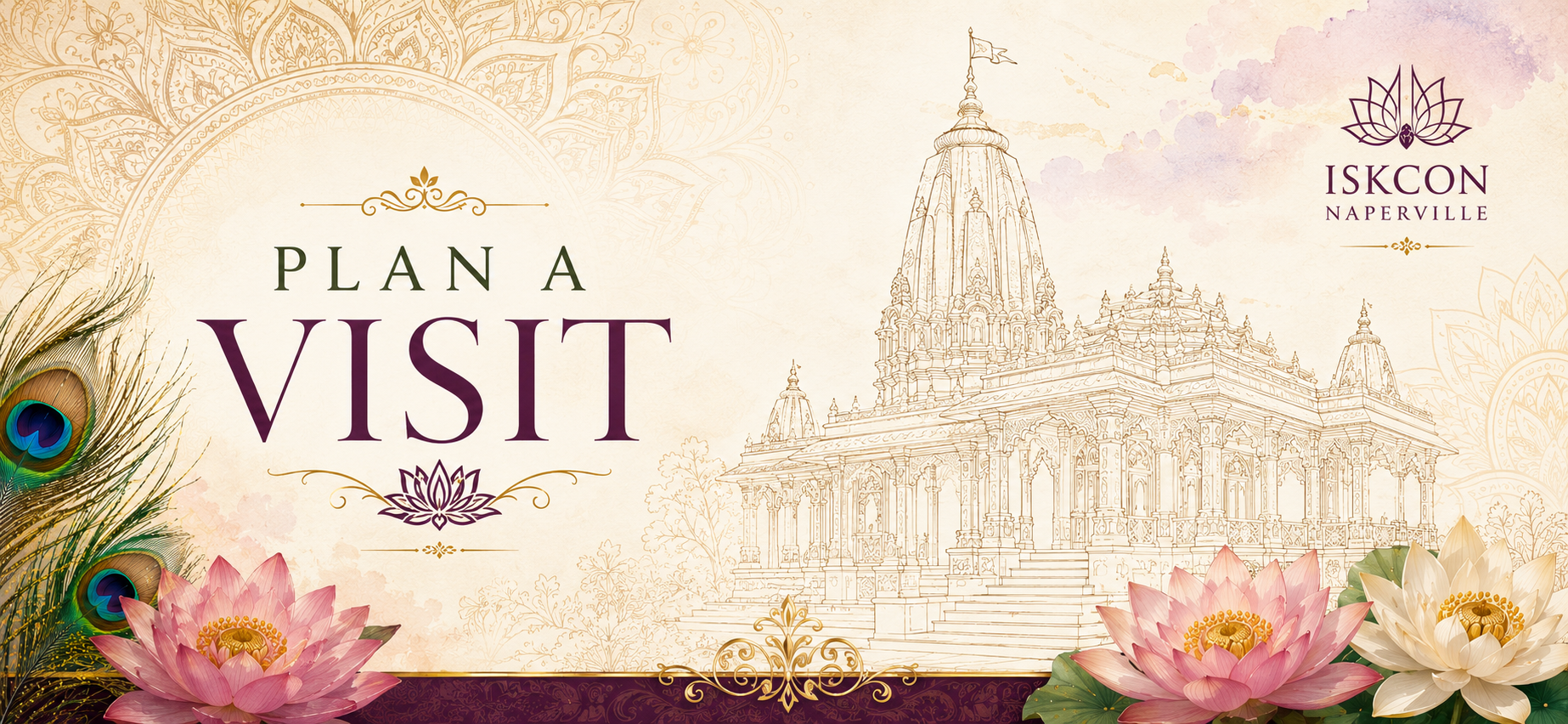 Plan a Visit at Sri Sri Radha Shyamasundara Temple, ISKCON Naperville