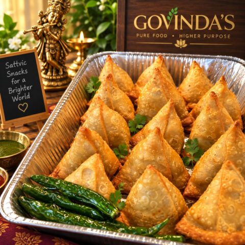 Vegetarian dish prepared by Govinda's